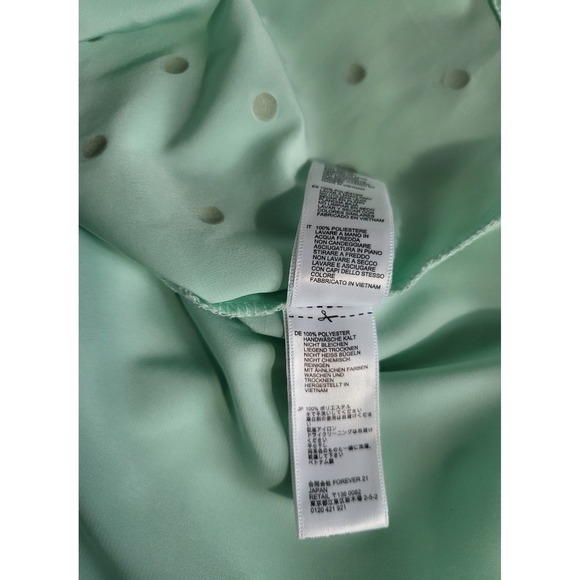 Forever 21 Studded Tank Top Sleeveless Casual Cute Green Size M - Picture 5 of 8